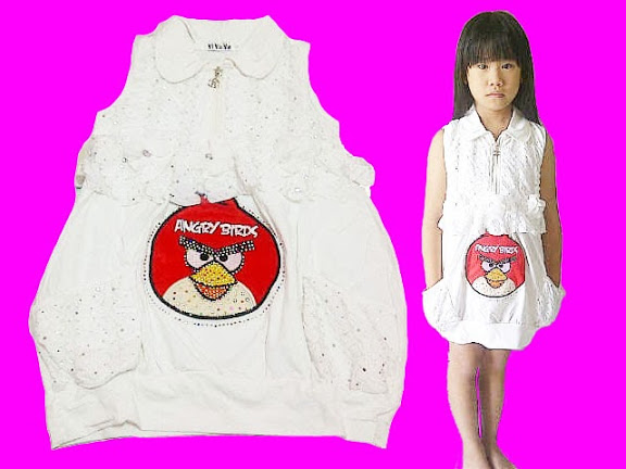 dress kartun anak kecil